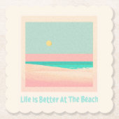 Beach Design Untersetzer (Vorderseite)