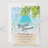 Beach Destination Brautparty Einladung (Vorderseite)