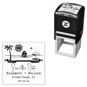 Beach Destination Couple Wedding Save the Date Permastempel (Beispiel)