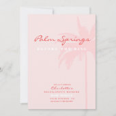 Beach Destination Junggeselinnen-Abschied Einladung (Vorderseite)