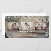 Beach Destination Tropical Wedding Vielen Dank Dankeskarte (Vorne/Hinten)