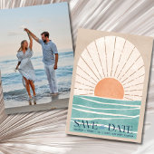 Beach Destination Wedding Photo Save the Date