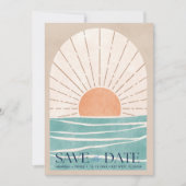 Beach Destination Wedding Photo Save the Date (Vorderseite)