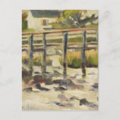 Beach Dock am Marsh Postkarte (Vorderseite)