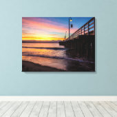 Beach Dock Scene Wrapped Canvas Leinwanddruck (Insitu (Holzboden))