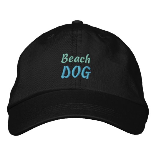 BEACH DOG BESTICKTE KAPPE (Vorderseite)