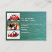 Beach Dream Hallo 2026 Telefonnummerkarte (Rückseite)