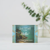 Beach Dream Hallo 2026 Telefonnummerkarte (Stehend Vorderseite)