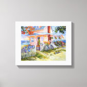 Beach Dream Hütte 14x11 & Border Canvas Print Leinwanddruck (Vorderseite)