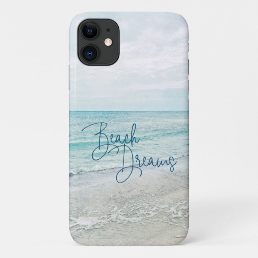 Beach Dreams Inspiration Zitat Retro Ozeanwellen Case-Mate iPhone Hülle (Rückseite)