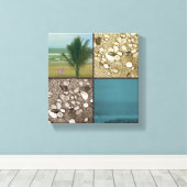 Beach Dreams Premium Wrapped Canvas Leinwanddruck (Insitu (Holzboden))
