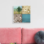 Beach Dreams Premium Wrapped Canvas Leinwanddruck (Insitu (Wohnzimmer))