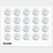 Beach Dune Romance Wedding Classic Round Sticker (Blatt)