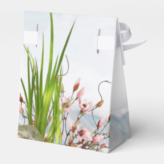 Beach Dune Romance Wedding Geschenkschachtel (Rückseite)