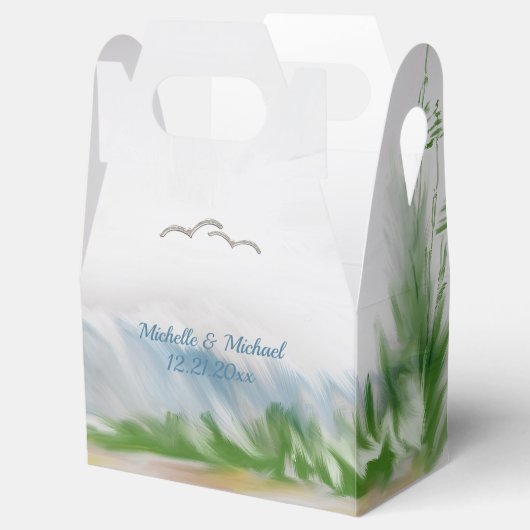 Beach Dune Romance Wedding Geschenkschachtel (Geöffnet)