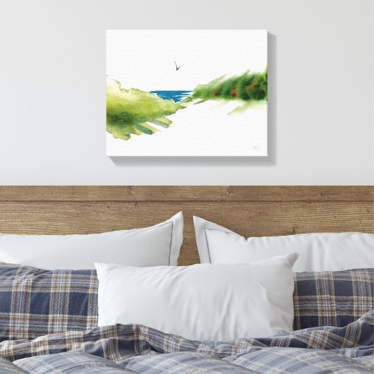 Beach Dunes Print Leinwanddruck (Insitu (Schlafzimmer))