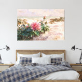 *~* Beach Dunes Rose TV2 Stretched Canvas Print Leinwanddruck (Insitu (Schlafzimmer))