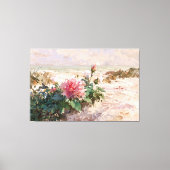 *~* Beach Dunes Rose TV2 Stretched Canvas Print Leinwanddruck (Vorderseite)