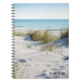 Beach Dunes Sea Grass "Sea Side Delight" Notebook Notizblock (Vorderseite)