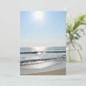 Beach-Einladung Einladung (Stehend Vorderseite)