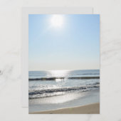 Beach-Einladung Einladung (Vorne/Hinten)