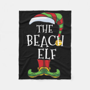 Beach-Elfen-Familie passend Weihnachten im Juli Lu Fleecedecke