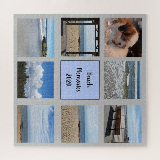 Beach Erinnerungen Collage Square Puzzle (Horizontal)