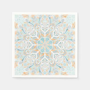 Beach Escape Wassercolor Mandala Serviette