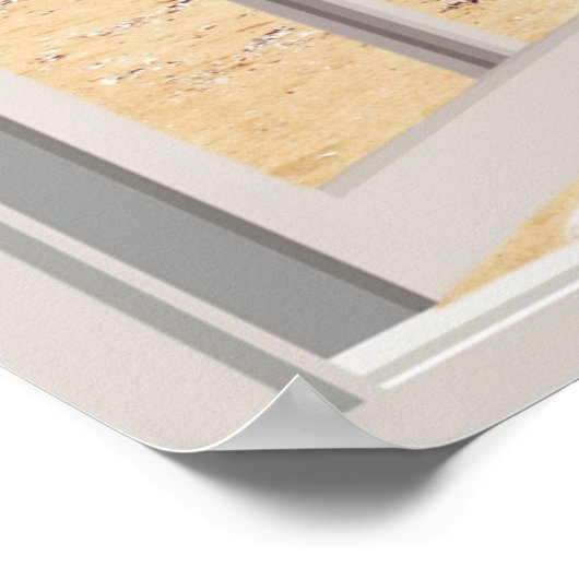 Beach Fake Window Zuhause Office Wall Decoder Post Poster (Ecke)