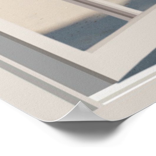 Beach Fake Window Zuhause Office Wall Decoder Post Poster (Ecke)