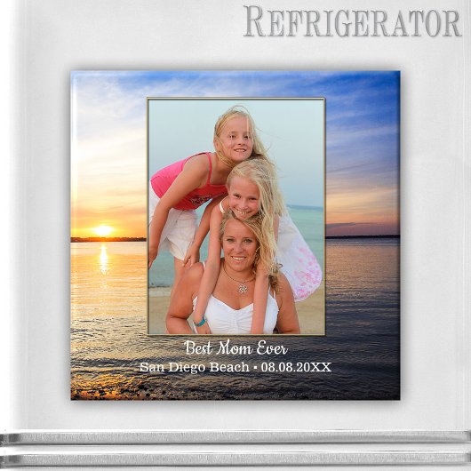 Beach Family Best Mama Foto Magnet