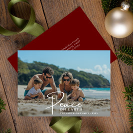 Beach Family Foto Weltfrieden Weihnachten