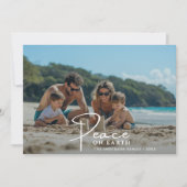 Beach Family Foto Weltfrieden Weihnachten (Vorderseite)