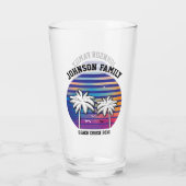 Beach Family Wiedersehen Custom Cruise Sommerurlau Glas (Rückseite)