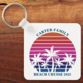 Beach Family Wiedersehen Custom Cruise Sommerurlau Schlüsselanhänger (Vorderseite)