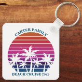 Beach Family Wiedersehen Custom Cruise Sommerurlau Schlüsselanhänger (Rückseite)