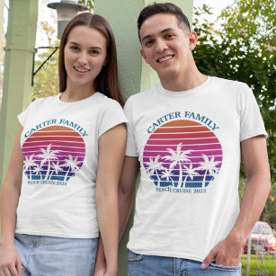 Beach Family Wiedersehen Custom Cruise Sommerurlau T-Shirt