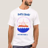 Beach Family Wiedersehen Custom Cruise Sommerurlau T-Shirt (Vorderseite)