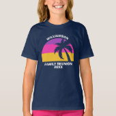 Beach Family Wiedersehen Custom Tropical Sunset Ki T-Shirt (Vorderseite)