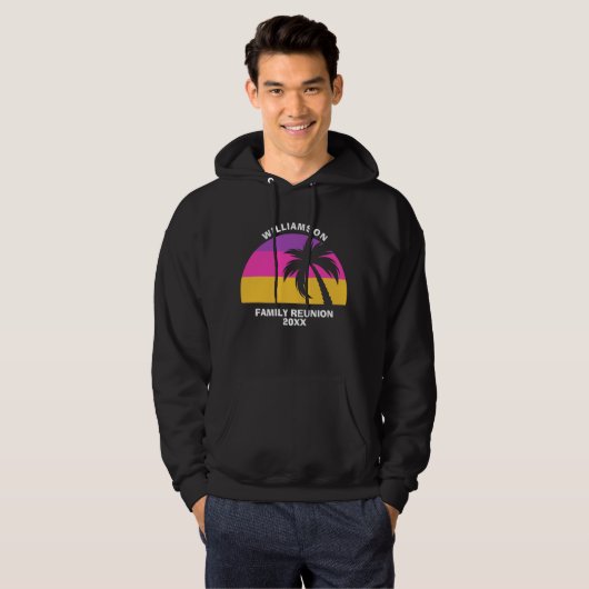 Beach Family Wiedersehen Niedlicher tropischer Son Hoodie (Vorne ganz)