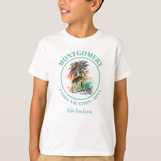 Beach Family Wiedersehen Sommerurlaub T-Shirt (Vorderseite)