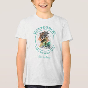 Beach Family Wiedersehen Sommerurlaub Tri-Blend Shirt