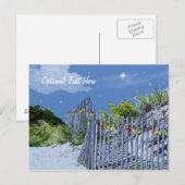 Beach Fence & Dunes Postkarte (Vorne/Hinten)