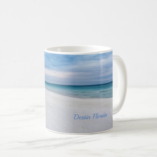 Beach Fence Morning Destin Florida Classic Tasse (VorderseiteRechts)