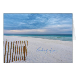 Beach Fence Morning Destin Florida Denkkarte