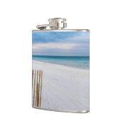 Beach Fence Morning Destin Florida Flask Flachmann (Links)
