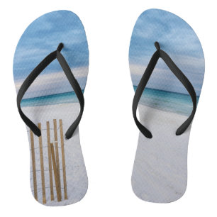 Beach Fence Morning Destin Florida Flip Flops Badesandalen
