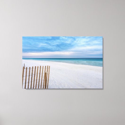 Beach Fence Morning Destin Florida Leinwand (Vorderseite)