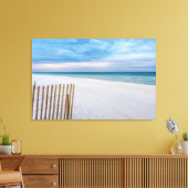 Beach Fence Morning Destin Florida Leinwand (Insitu (Wohnzimmer))