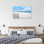 Beach Fence Morning Destin Florida Leinwand (Insitu (Schlafzimmer))